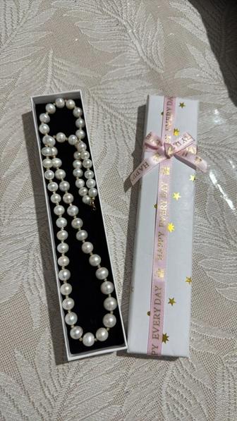 Колье Жемчуг с золотом