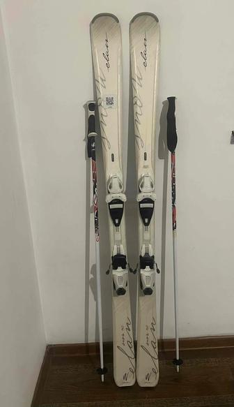 Лыжи , ботинки, шлем