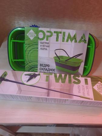 Продаю швабру и складное ведро Green Fiber