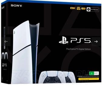 Ps5 slim, 1 тб, 2 геймпада, игры