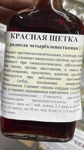 КРАСНАЯ ЩЕТКА
(радиола четырехлепестковая)
обладает Астана