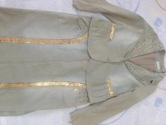 Джинсовый костюм юбочный 52 размер