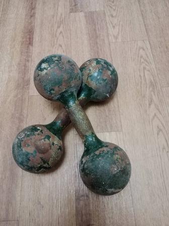 Гантели чугунные по 5 кг, 2 шт