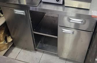 Стол тумба из нержавеющей стали