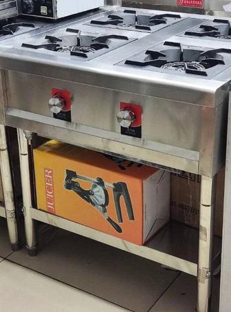 Профессиональная газовая плита с 4 конфорками - идеальное решение для баров