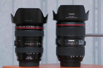 Объективы Canon EF 24-105mm f/4.0L IS USM первая и вторая версия