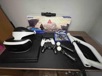 PS4 pro и полный комплект VR с играми