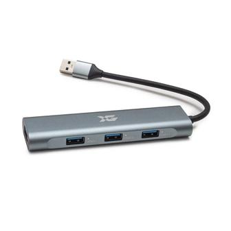 Мультифункциональный адаптер, XG, XGH-404 USB, 4xUSB3.0, Алюминий, Grey