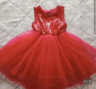 Продам платье на девочку - красное, розовое