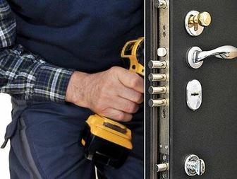 Установка замков в металлические двери