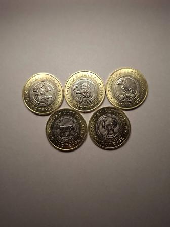 Монеты 100 тенге Животный мир