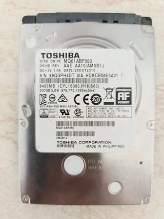 Жесткий диск hdd 2.5, 500gb