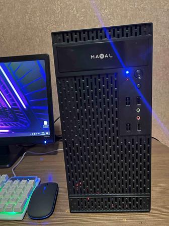 Компьютер с монитором GTX 1050 Ti 4 ГБ/i5-6400T/12Гб/ССД