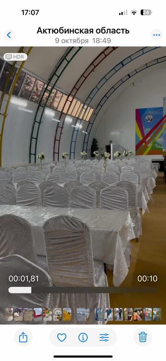 Аренда столы стулья посуда