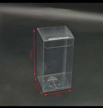 Прозрачные коробки для упаковки подарков и тойбастар, 200 штук, 7на7на12 см