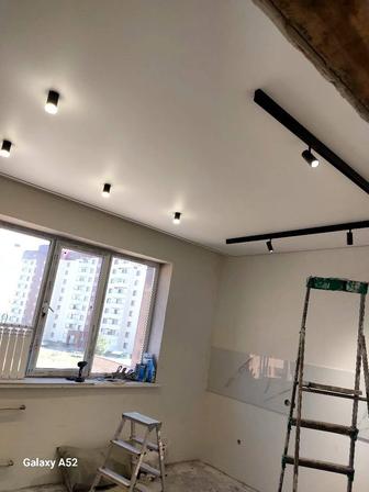 Монтаж натяжных потолков