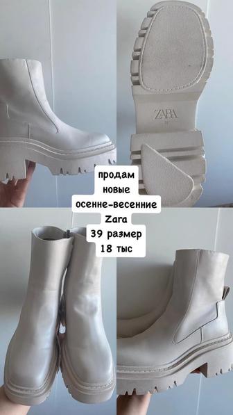 осеннее-весенние сапоги ZARA