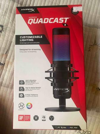 Продаю практически новый микрофон hyperx quad cast a
