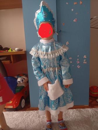 Новогодний костюм для девочки снегурочка