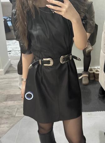 Кожаное платье