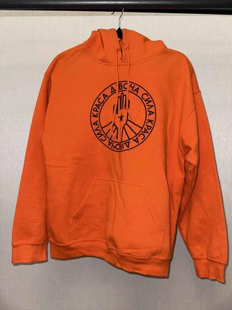 Худи Zirochka Ukraine, размер M, оранжевое, хлопок