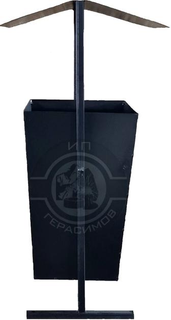 Урна металлическая с козырьком