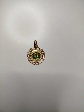 Продам золотую подвеску с именем Аллах