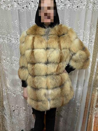 Шуба лиса натуральная