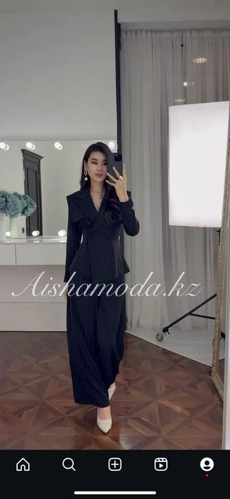 Стильный брючный костюм в полоску Aishamoda, новый