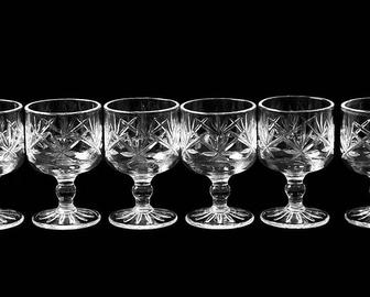 Новые рюмки коньячные хрустальные СССР.