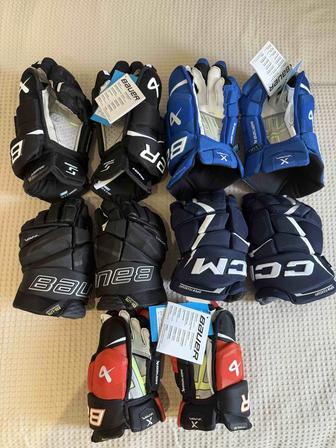 Новые хоккейные перчатки (краги) Bauer Mach, Хайпер Lite, Ccm Ft 6 Pro