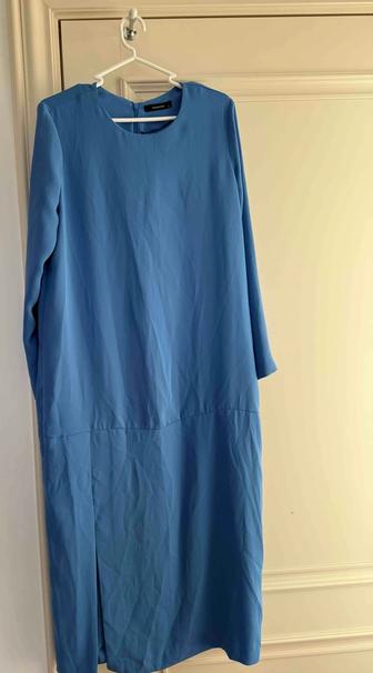 Платье Reserved цвет синий в отличном состоянии. Размер 48. L.