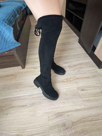 Ботфорты замша