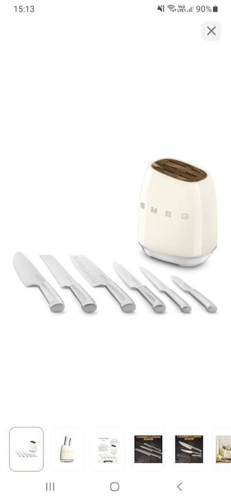 Smeg набор ножей 676497352, лезвие нержавеющая сталь 6 шт
