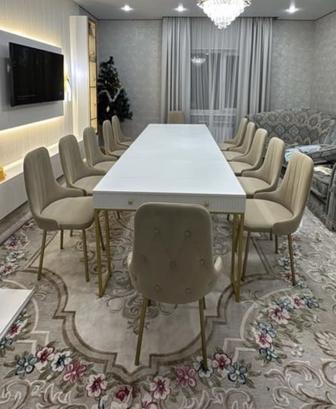 Прокат стола со скатертью без с стульев