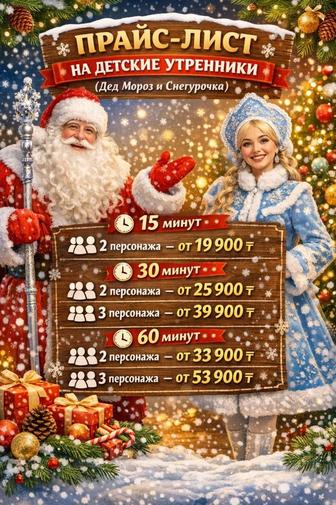 Дед Мороз и Снегурочка на выезд.