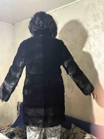 Норковая шуба(Черная)