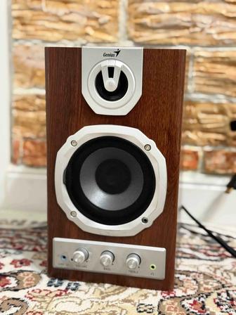 Стерео колонки 2.0 Genius SP-HF1255A в рабочем состоянии. Bluetooth