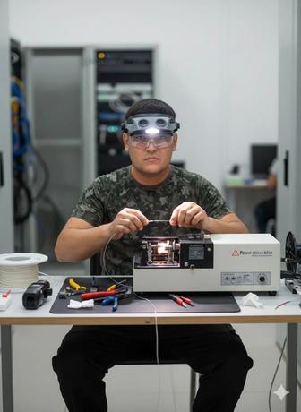 Услуги по сварке оптоволокна. Пайка оптики. Разварка оптических кабелей.