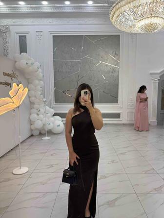 Вечернее платье коричневая