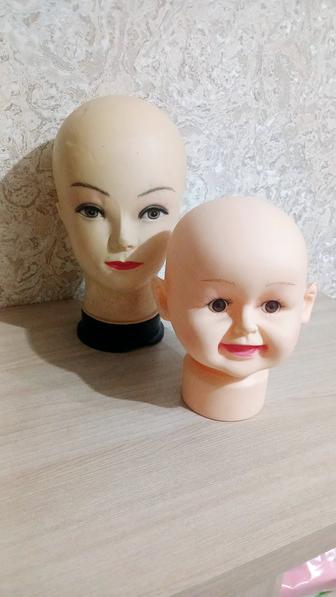 Манекены детской и взрослой головы