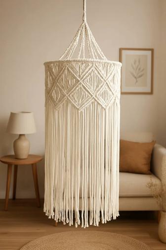 Люстры Бохо нитевые. Ручная работа.