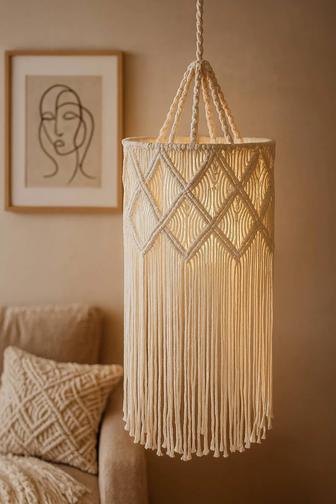 Люстры Бохо нитевые. Ручная работа.