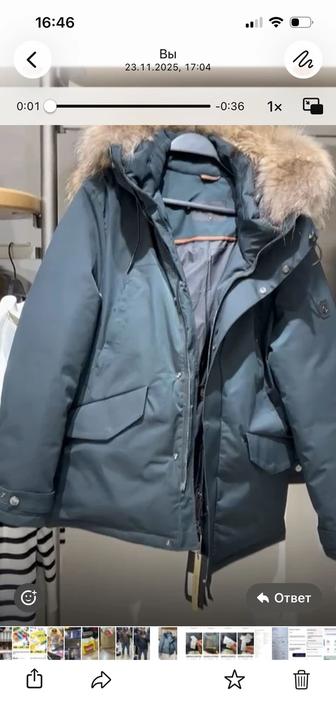 Новая зимняя парка, зеленая