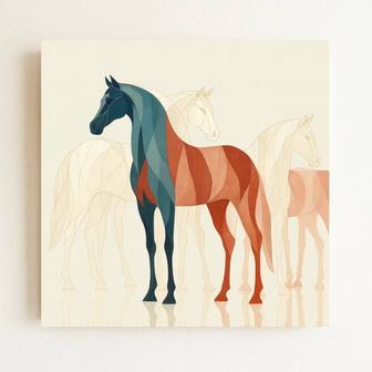 Картина маслом ручной работы Топот. Символ 2026 г