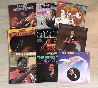 Винилы Louis Armstrong, Frank Sinatra , ABBA,джаз,Nat King Cole