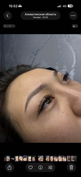 Наращивание ресницы всего за 5000тенге