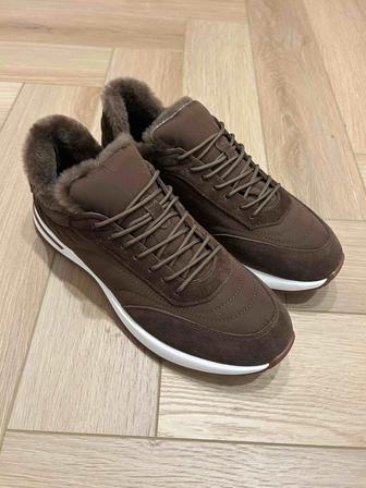 Кроссовки Loro Piana с мехом