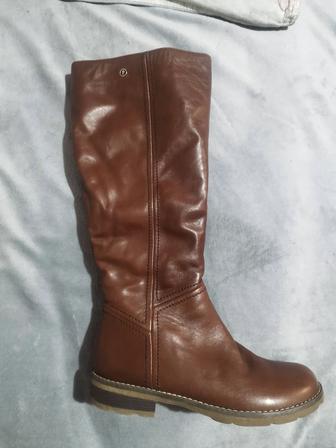 Сапоги женские кожаные