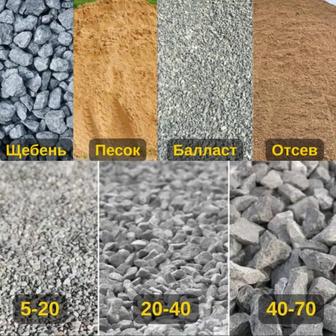 Щебень 5-10, 10-20, 20-40 в Караганде / Доставка сегодня / От 3 200 Тг/т